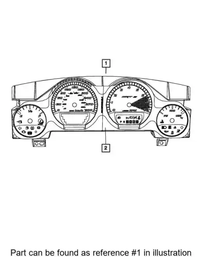 CLUSTER 68281032AC CHRYSLER