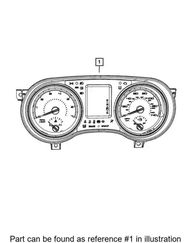 CLUSTER 68281421AB CHRYSLER