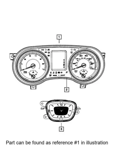 CLUSTER 68281430AB CHRYSLER