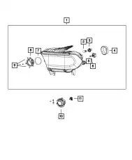 Фара CHRYSLER 68184827AF