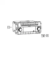 RADIO 68282476AE CHRYSLER