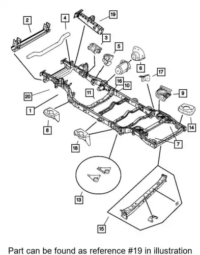EXTENSION 68050419AC CHRYSLER