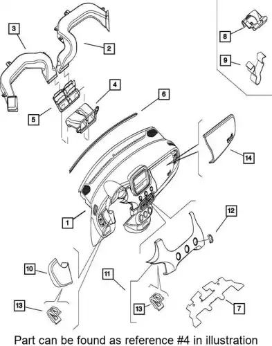 DUCT 68285351AA CHRYSLER