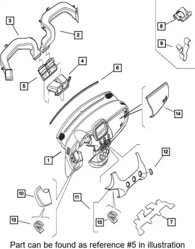 DUCT 68285391AA CHRYSLER