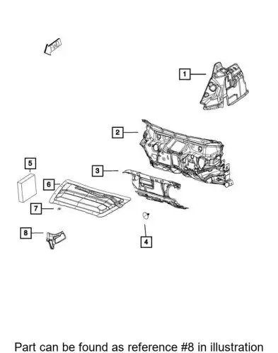 SILENCER 68190586AA CHRYSLER