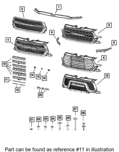 APPLIQUE 6BT12SZ0AC CHRYSLER