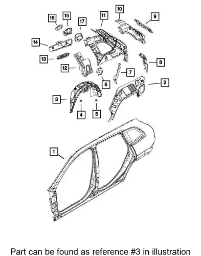 SHIELD 68287924AD CHRYSLER
