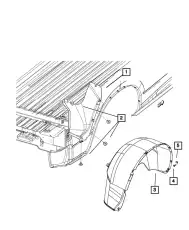 Подкрылок CHRYSLER 68055649AB