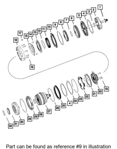SNAP RING 68192967AA CHRYSLER