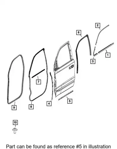 Ручка двери CHRYSLER 68291611AA