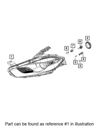 Фара CHRYSLER 68292802AA