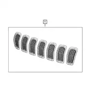 Решетка радиатора CHRYSLER 6CY39DX8AC