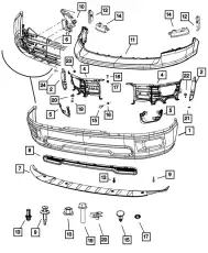 PUSH PIN 68066052AA CHRYSLER