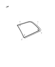 GLASS 68295545AA CHRYSLER