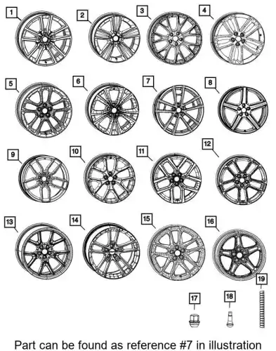 WHEEL 6DD07VXWAB CHRYSLER
