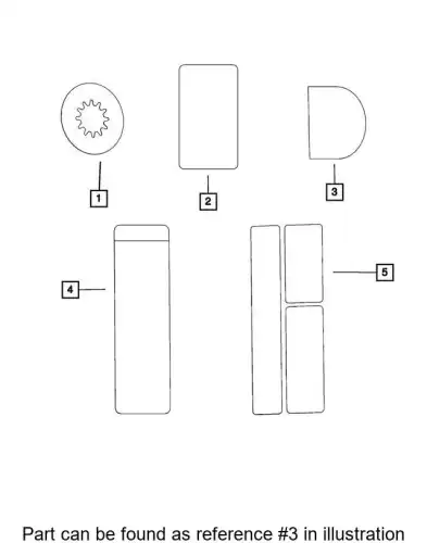 LABEL 68297585AA CHRYSLER