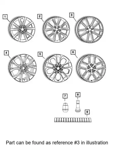 WHEEL 6DH24RNWAB CHRYSLER