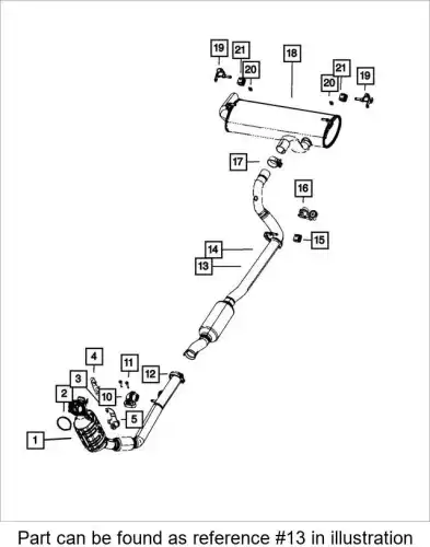CLAMP 68299490AA CHRYSLER