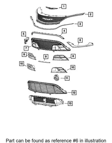 APPLIQUE 68203039AB CHRYSLER