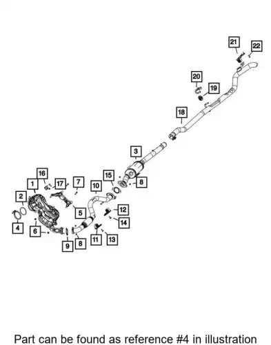 CLAMP 68301507AA CHRYSLER