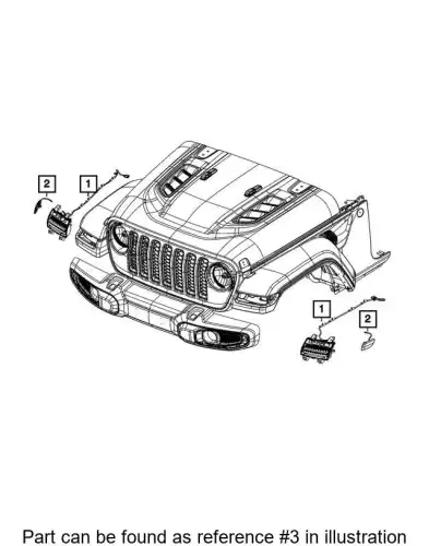 Фонарь габаритный CHRYSLER 68302119AB