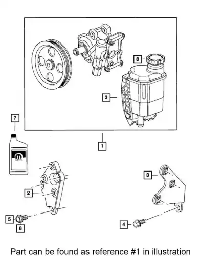 PUMP 68070908AD CHRYSLER