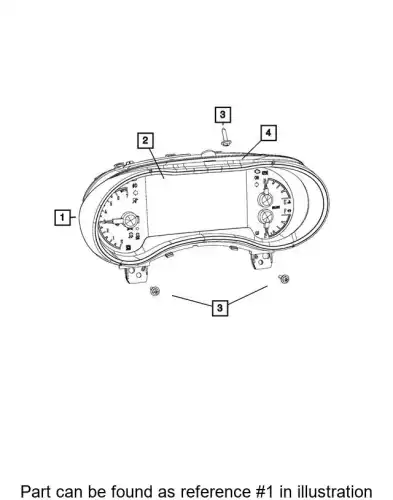 CLUSTER 68302780AD CHRYSLER