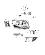 BEZEL 68072020AA CHRYSLER