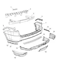 FASCIA 68304551AA CHRYSLER