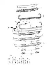 BEAM 68207359AB CHRYSLER