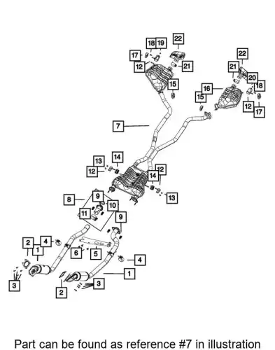 68304914AA MUFFLER CHRYSLER
