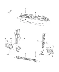 BAFFLE 68207947AA CHRYSLER