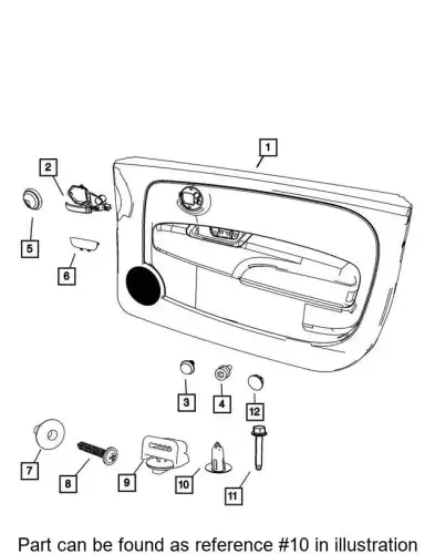 GROMMET 68073721AA CHRYSLER