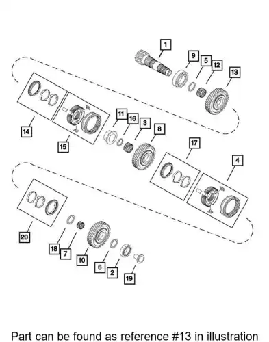 GEAR 68305518AA CHRYSLER
