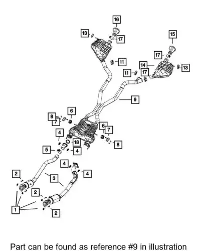 RESONATOR 68305531AD CHRYSLER