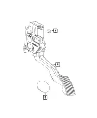 PEDAL 68208213AA CHRYSLER