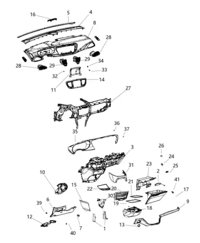 COVER 6EL33PD2AB CHRYSLER