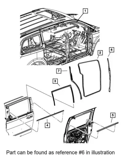 SEAL 68078283AB CHRYSLER