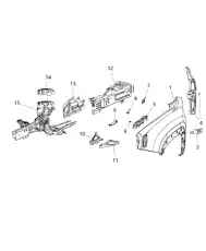 Крыло CHRYSLER 68306752AA