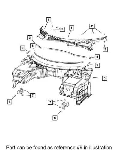 SEAL 68209834AA CHRYSLER