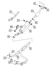 MUFFLER 68307366AB CHRYSLER