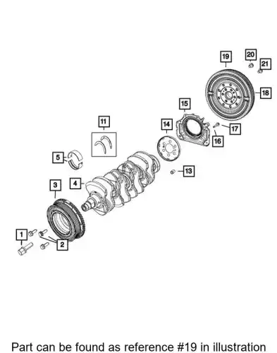 FLYWHEEL 68210593AA CHRYSLER