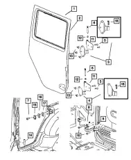 DOOR 68079598AC CHRYSLER