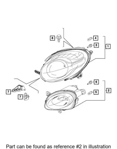 Фара CHRYSLER 68311688AA