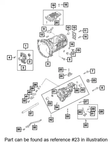 SEAL 68313861AA CHRYSLER