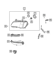 Фара CHRYSLER 68214382AD