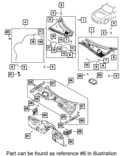 SEAL 68314070AA CHRYSLER