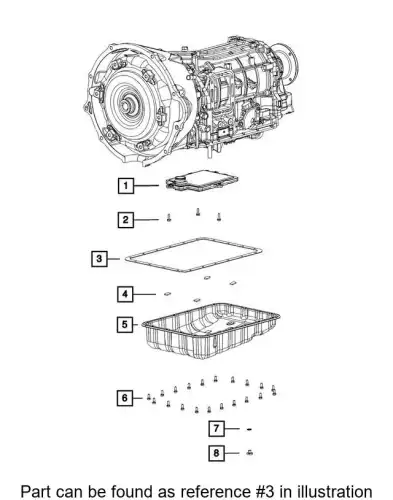Прокладка масляного поддона CHRYSLER 68214914AA