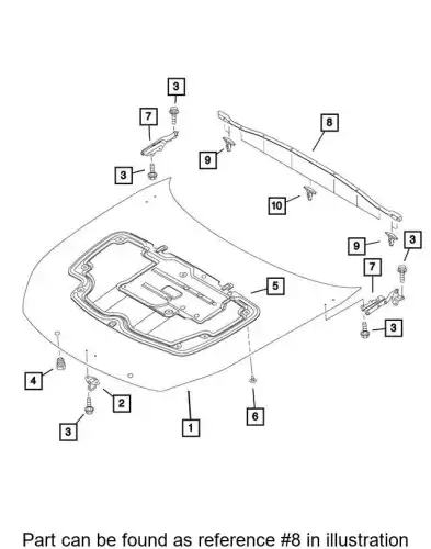 SEAL 68314197AA CHRYSLER