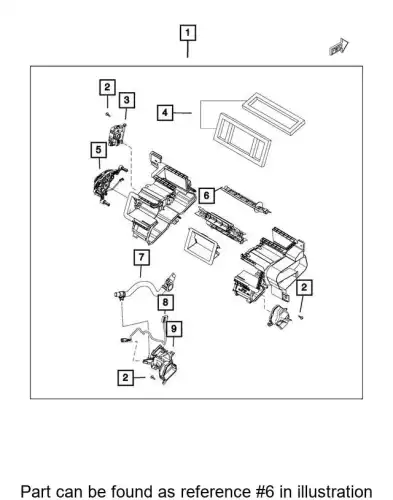 DOOR 68314267AA CHRYSLER